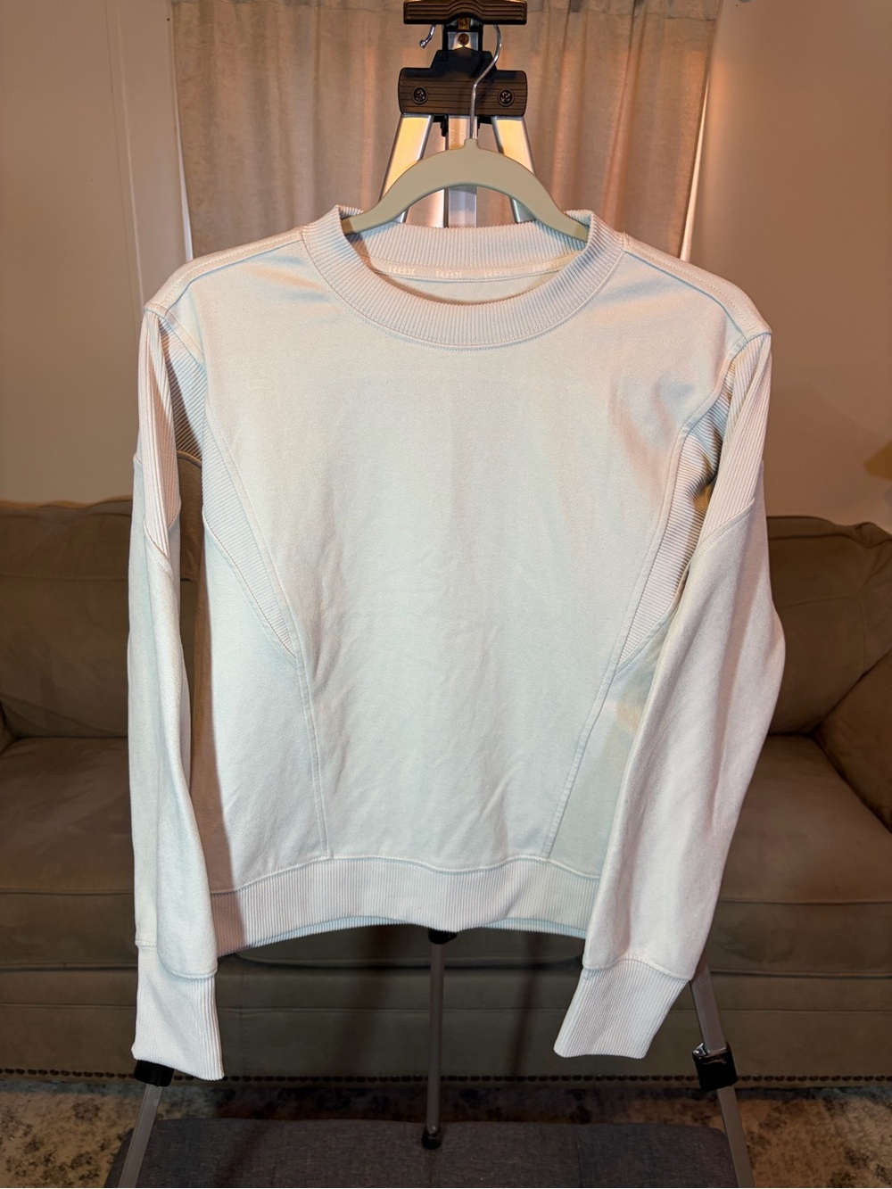 RBX Cream Long Sleeve Crewneck Pullover